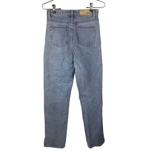 Nasty Gal‎ High Rise Straight Leg Side Slit Jeans Size 6 Waist 26"